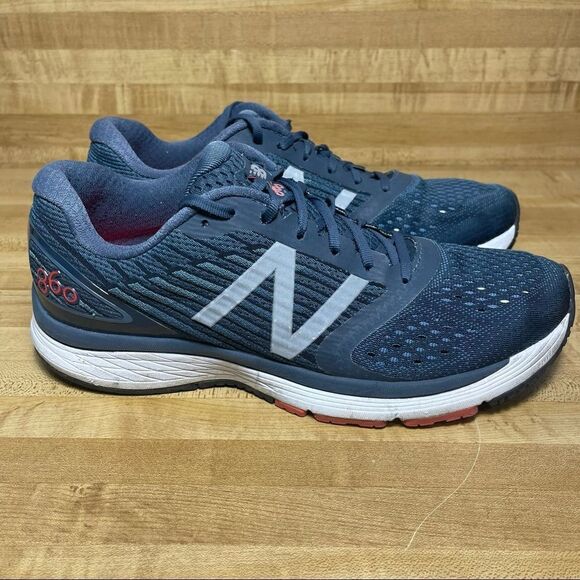 New Balance Mens 860 V9 Blue Running Shoes Sneakers M860PF9 Size 12D - Picture 1 of 7